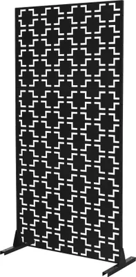 Obrázek produktu pro ML-Design Kovová zástěna Milano 90x180 cm z oceli Paraván s 3 panely Rozdělovací stěna rozšiřitelná pomocí stojanu Paraván pro zahradu, balkon, terasu