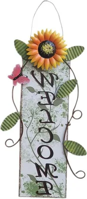 Immagine prodotto di Fiore rustico in metallo - Decorazione da parete - Cancello del cortile - Decorazione semplice