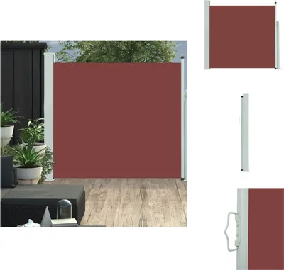 Zdjęcie produktu dla vidaXL Wysuwana markiza boczna 170×300 cm Brązowy - Parasole i osłony przeciwsłoneczne