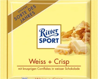 Produktbild von Ritter Sport Weiss Crisp 100g Schokolade 5 Tafeln