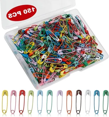 150 stuks 19 mm kleurrijke mini-veiligheidsspelden met doorzichtige hoes voor kunsthandwerk, sieraden maken en kleding naaien