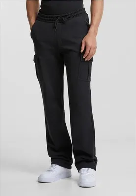 Image de Urban Classics Pantalon de survêtement cargo à jambes droites noir - L