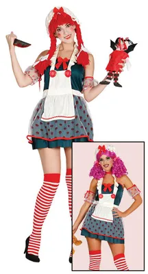 Produktbild von Horror Puppe Kostüm Damen, Größe:M