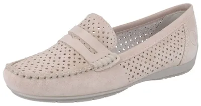 Zdjęcie produktu dla Rieker damskie buty wsuwane beżowy zamsz Rozmiar:39