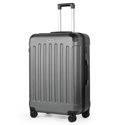 Produktbild von Hartschalen-Trolley ABS Handgepäck Koffer Rollkoffer Reisekoffer Hartschalenkoffer, mit 4 Rollen 360° Große Kapazität Trolley