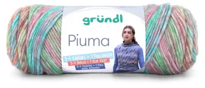 Produktbild von Gründl Wolle Piuma Baumwollmischgarn,Strickgarn mit Farbverlauf,100g-200m,NS 5-6 mm 5