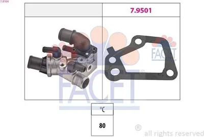 Produktbild von FACET Thermostat Kühlmittel 80°C für FIAT PUNTO (176) PUNTO Van (176L)