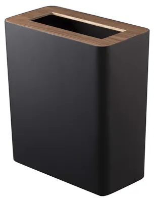 Image de YAMAZAKI Corbeille à papier Poubelle noire 3195