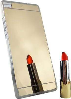 Produktbild von Huawei P8 Handy Hülle Spiegel Mirror Soft-Case Schutz-Cover Gold