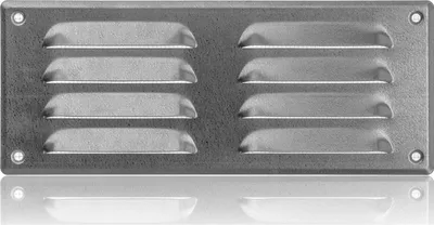 Obrázek produktu pro Ventilační otvor s ochranou proti hmyzu – pro účinné větrání – 1 kus – kov – 260 x 105 mm