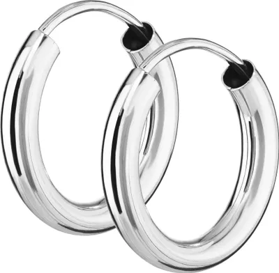 Produktbild von Paar 925 Sterlingsilber Creolen 15mm Ohrringe 2,5mm Stärke Ohrschmuck Rund 2562