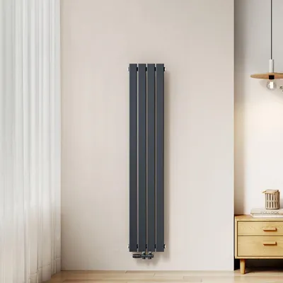 Obrázek produktu pro Radiátor EMKE, plochý, rozměry 160 x 30,4 cm, jednovrstvý, výkon 501 W, barva antracit, designový panelový radiátor