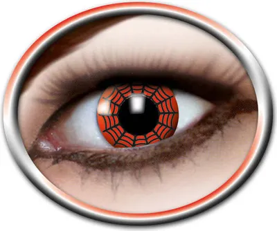 Produktbild von Kontaktlinsen Zoelibat Eyecatcher Red Spider 12 Monatslinsen Halloween Horror Cosplay