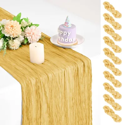 Productafbeelding van Tafelloper 45x275 cm, 10 stuks, goud, voor feest