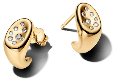 Immagine prodotto di Orecchini a bottone PANDORA ESSENCE, forma ovale, zirconi, 264661C01