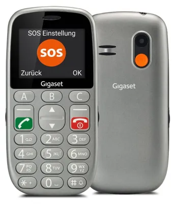 Zdjęcie produktu dla Telefon komórkowy dla osób starszych Gigaset GL390 2,2" 2G 800 mAh Szary