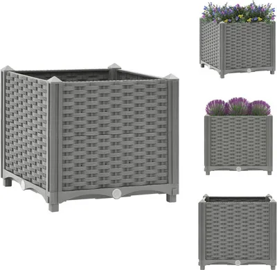 Zdjęcie produktu dla vidaXL Podwyższona grządka 40x40x38 cm z polipropylenu - Donice i doniczki