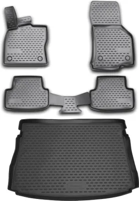 Produktbild von Gummi Kofferraumwanne + Fußmatten Set für VW Golf 8, Bj. 2020-