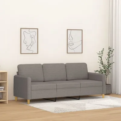 Produktbild von CLORIS 3-Sitzer-Sofa Taupe 180 cm Stoff, 29 kg