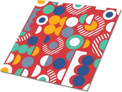 Produktbild von Selbstklebende Platten 30x30 cm Wandpaneele 9 Stück im Set Wanddeko - Geometrisches Vintage-Muster.