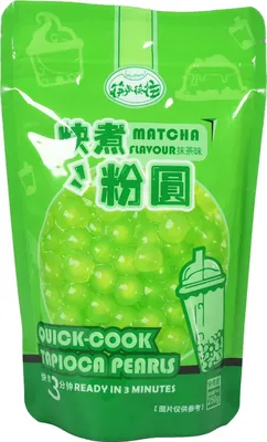 Produktbild von KLKW Quick Cook Tapiokaperlen Matcha Geschmack 250g