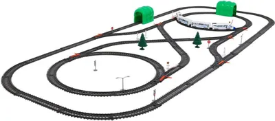 Immagine prodotto di Treno gigante con binari e gallerie ferroviarie per bambini