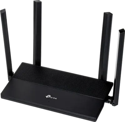 Obrázek produktu pro TP-Link EX141, Wi-Fi 6 (802.11ax), Dvoupásmový (2,4 GHz / 5 GHz), Připojení na síť Ethernet, Černá, Stolní router
