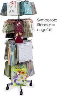 Produktbild von Geschenktaschendrehständer - silber - Verkaufsmöbel für 240