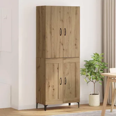 Produktbild von vidaXL Highboard Artisan-Eiche 69,5 x 34 x 180 cm Holzwerkstoff