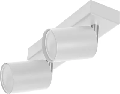 Zdjęcie produktu dla Lampa sufitowa GU10 z zawiasem - 2-krotna, biała
