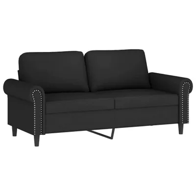 Produktbild von 2-Sitzer-Sofa Schwarz 140 cm Samt