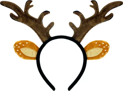 Produktbild von Oblique Unique Haarreifen Rentier Hirsch Reh Geweih Ohren Haarreif in Braun Kopfschmuck Accessoire für Weihnachten
