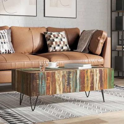Produktbild von vidaXL Couchtisch Altholz Massiv 100x50x38 cm