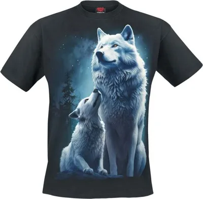 Produktbild von Spiral T-Shirt Herren Wolf Guardian schwarz XXL