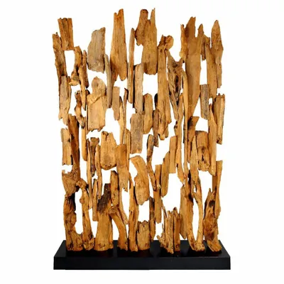 Produktbild von MÖBEL BRESSMER Raumteiler BELMIRO Teakholz Paravent 200x130 cm Holz