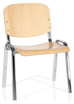 Produktbild von hjh OFFICE Vierfußstuhl XT 600 C H Holz Stuhl bis 100 kg belastbar