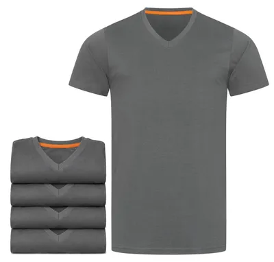 Produktbild von Mivaro Herren T-Shirt 5er Pack V-Ausschnitt - V-Neck Shirt aus 100% Baumwolle, Regular Fit, Basic Kurzarm, bis 5XL