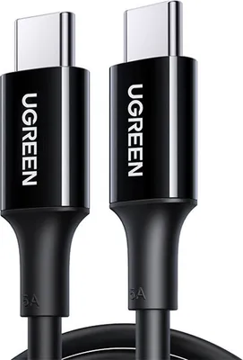 Zdjęcie produktu dla Kabel Ugreen US300 USB-C / USB-C 480Mb/s 5A 1m - czarny