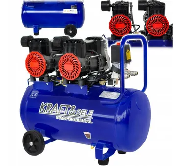 Obrázok produktu pre Bezolejový kompresor 50 l, 230 V, 3000 W, 8 bar, 475 l/min, tichý kompresor stlačeného vzduchu