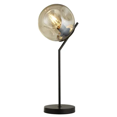 Immagine prodotto di Lampada da tavolo Punch in vetro nero champagne