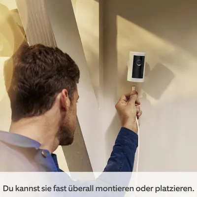 Produktbild von Ring Außenkamera Plus Akku Weiß (Outdoor Camera Plus) Kabellos 2K | Neu