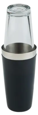 Assheuer und Pott Boston Shaker 2 Teilig Edelstahlbecher schwarz 700ml