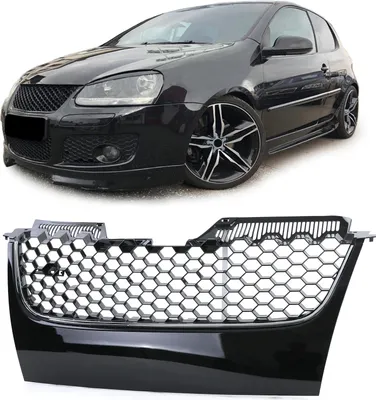 Obrázek produktu pro Mřížka chladiče Sportovní mřížka chladiče s chromovanou lištou pro VW Golf 5 GTI z let 2003-2009