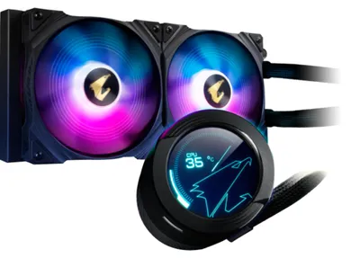 Produktbild von GIGABYTE AORUS WATERFORCE X 280, All-in-One-Flüssigkeitskühler, Schwarz