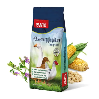 Produktbild von PANTO WGK Wassergeflügelkorn (3 mm gekörnt) 25kg - für Enten, Gänse, Puten