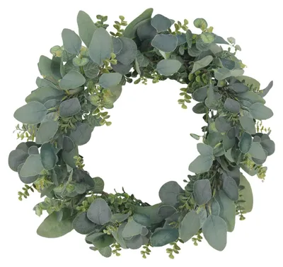 Imagen del producto de Omgoods - Guirnalda de eucalipto de lujo de 24 pulgadas para decoración y celebraciones
