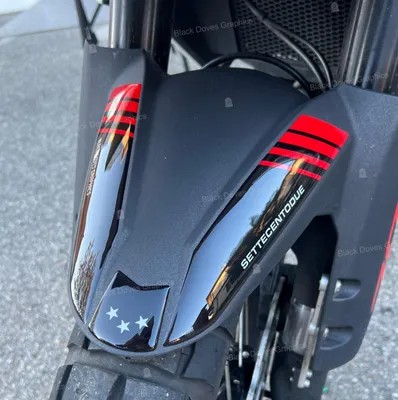 Productafbeelding van 3D Resin Sticker voor Mudguard, Compatibel met Diverse Motoren