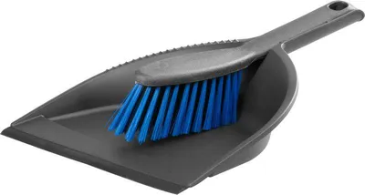 Image de Kit de nettoyage York 062040, AZUR balayette avec pelle, raclette en caoutchouc, 21,5x32x5,5 cm