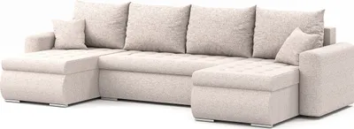 Produktbild von Ecksofa Luis, Eckcouch U-Form, Sofa, Couch, mit Schlaffunktion, Bettkasten, dekorative Steppung, Polstermöbel, Neve 03