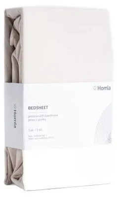 Obrázok produktu pre HOMLA PELLY, priehľadné obliečky na matrac, béžová farba, PREMIUM, 160 x 200 cm